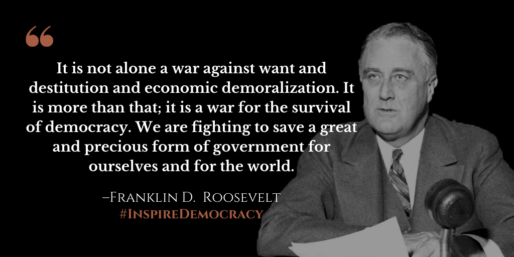 Citation de Franklin D. Roosevelt 