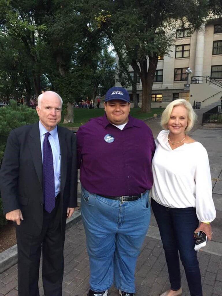 SAMUEL LEDOUX with McCain