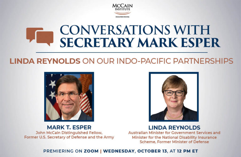 Conversaciones con el secretario Mark Esper