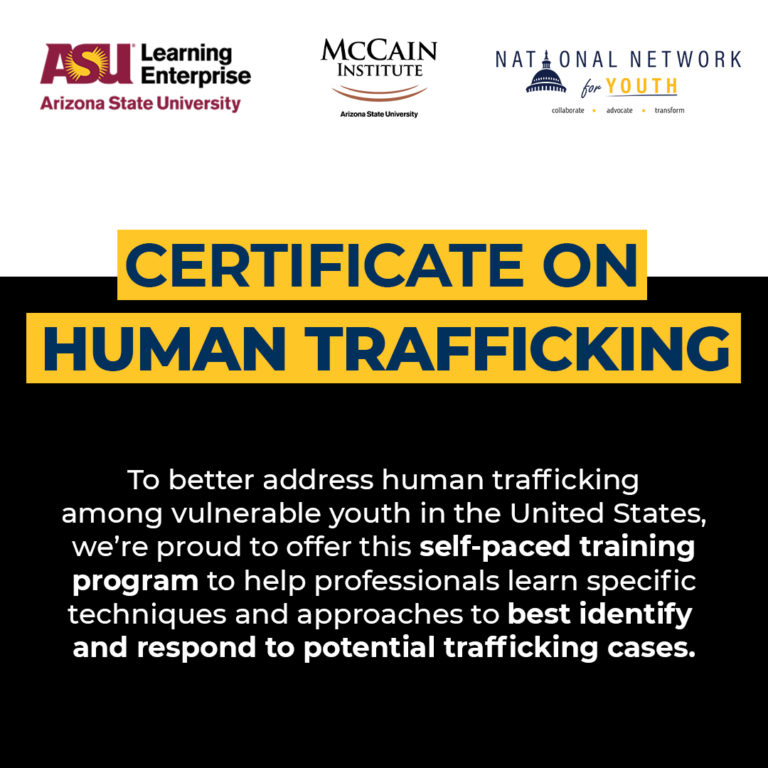 Certificate On Human Trafficking