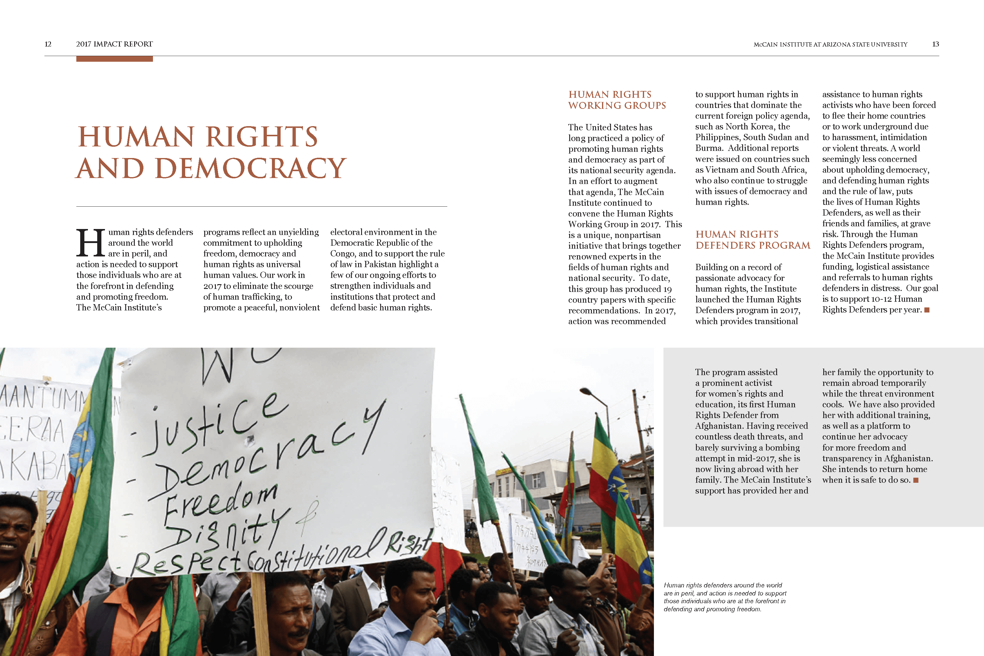 Human Rights and Democracy Report