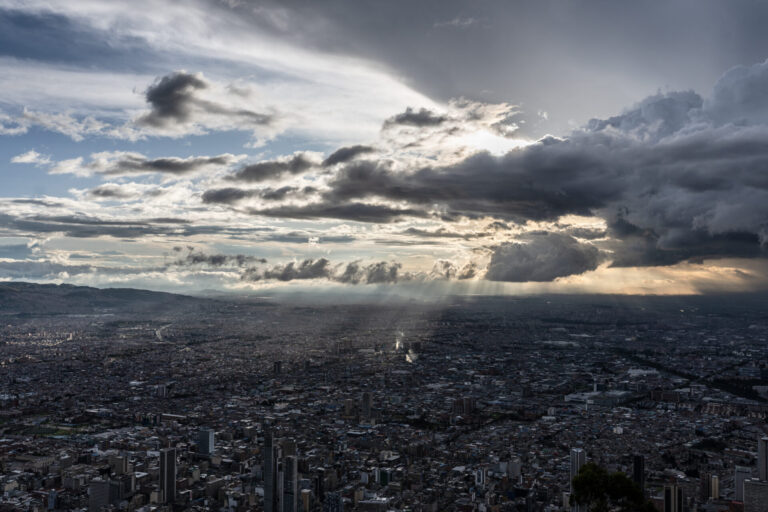 View of Bogota from Monserrate.