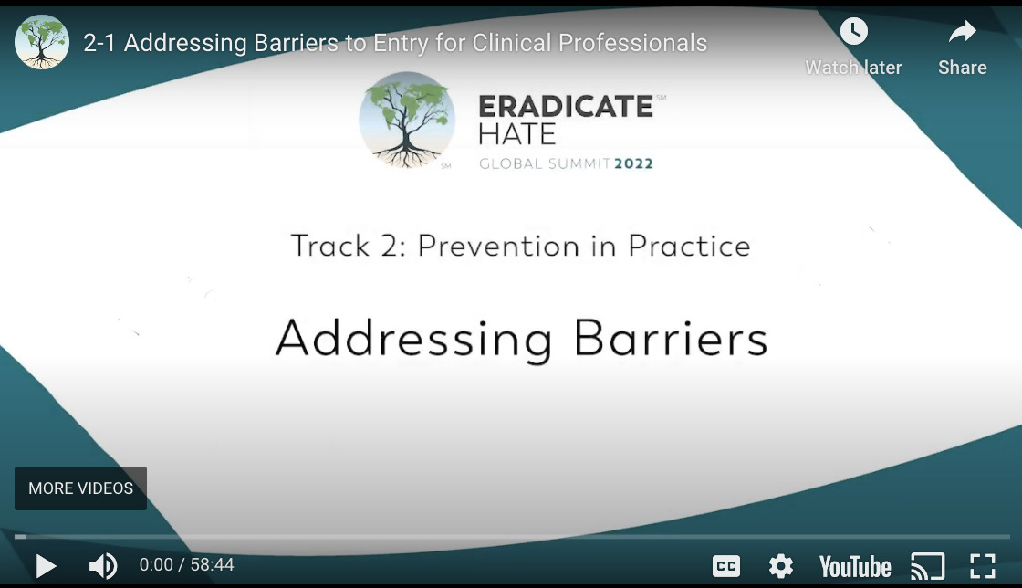 2-1 Barreras de acceso para los profesionales clínicos