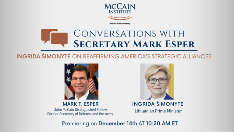 Conversations with Secretary Mark Esper