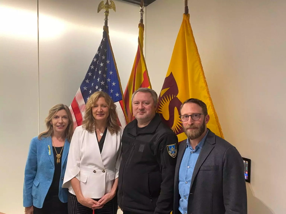 McCain Institute Executive Director Dr. Evelyn Farkas, Ambassador Beth Van Schaack, Prosecutor General of Ukraine Andriy Kostin and International Government Lead at Palantir Noam Perski.