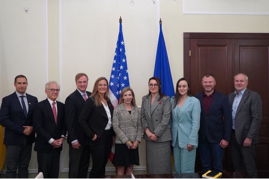 Members of the McCain Institute’s Ukraine Business Alliance with First Vice Prime Minister of Ukraine and Minister of Economic Development, Yulia Svyrydenko.