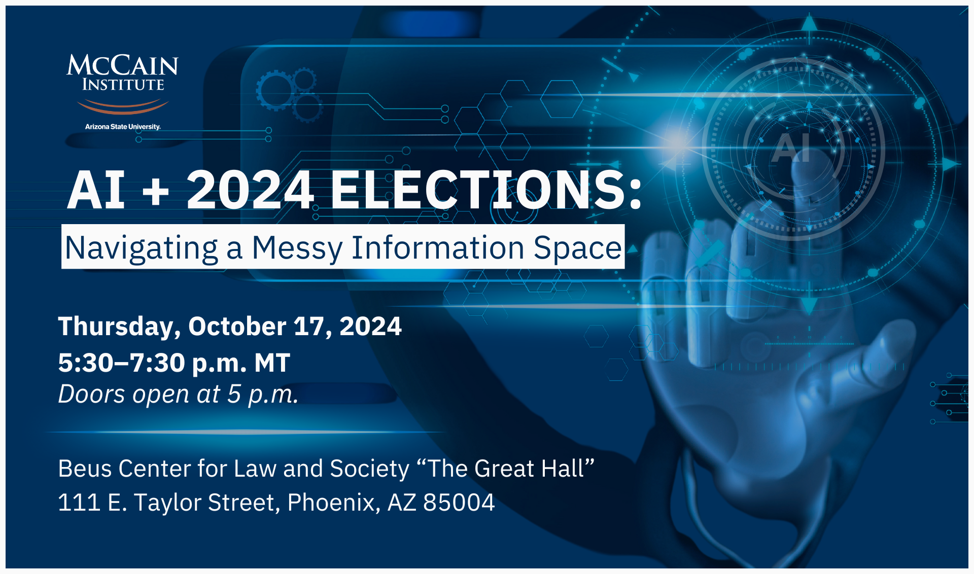 AI + 2024 Elections: Navigating A Messy Information Space - McCain ...