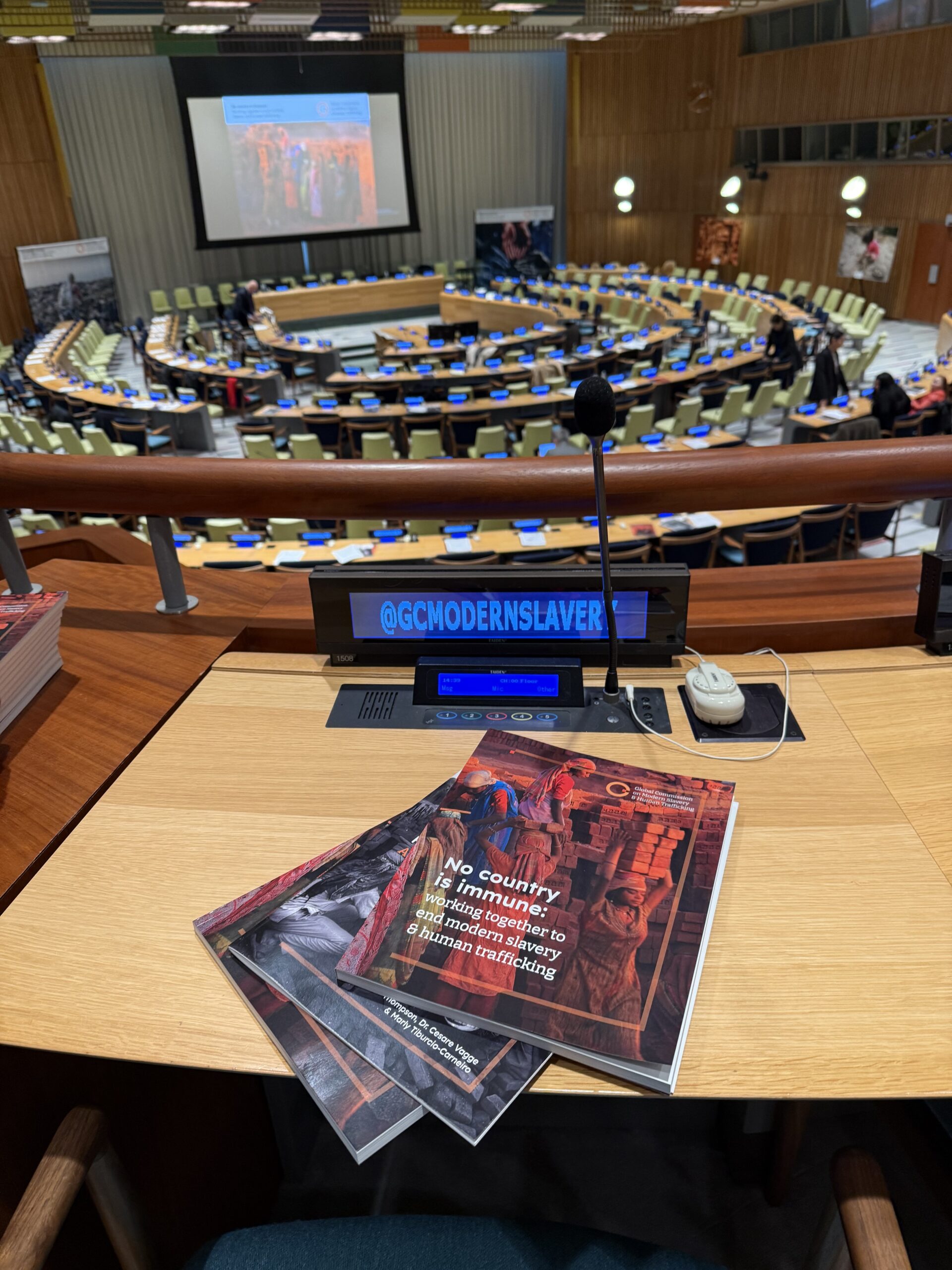 Representatives from the McCain Institute and Justice & Care attend the ...